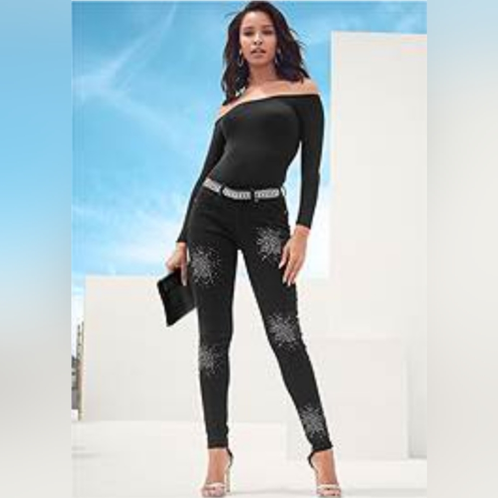 💥Rhinestone Detailed Jeans